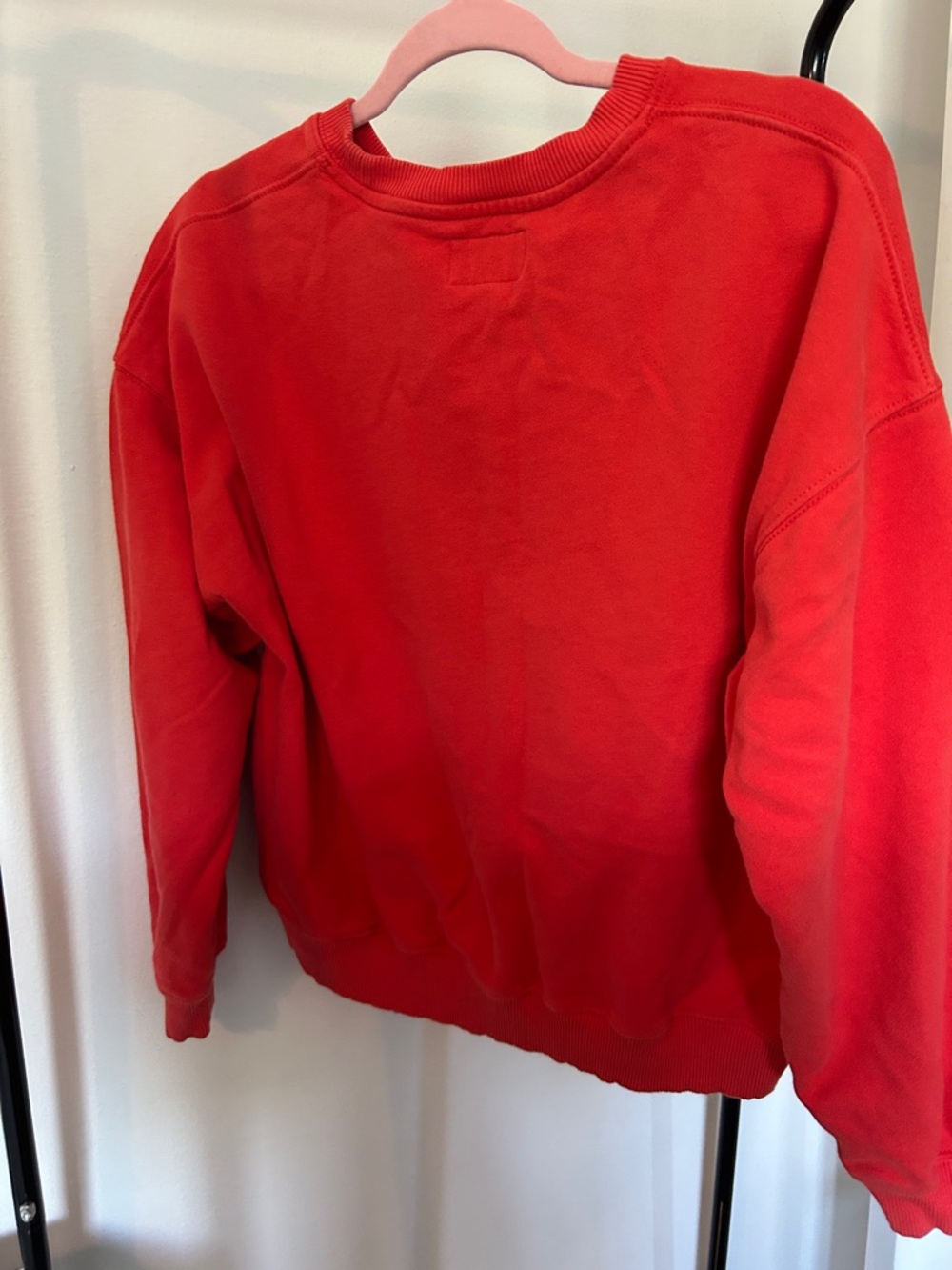 American Eagle Outfitters Red Crewneck Sweatshirt with White Lettering - Picture 2 of 2